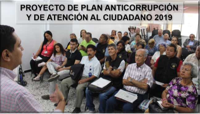 PROYECTO DE PLAN ANTICORRUPCIÓN Y DE  ATENCIÓN AL CIUDADANO 2019